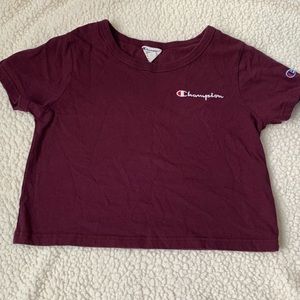 Champion maroon crop top
